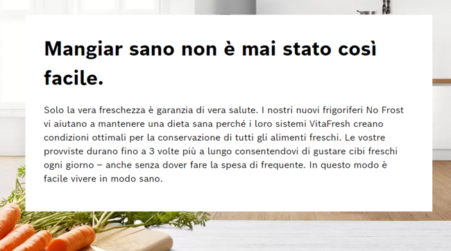 Mangiare sano